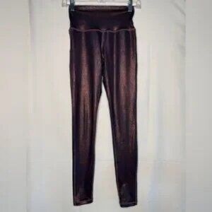 Leggings - Manduka High Line Metallic. Size XS